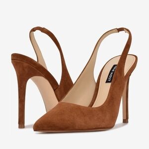 Nine West Brown Suede Stiletto Heels